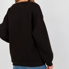 Sweatshirt with a chest stripe