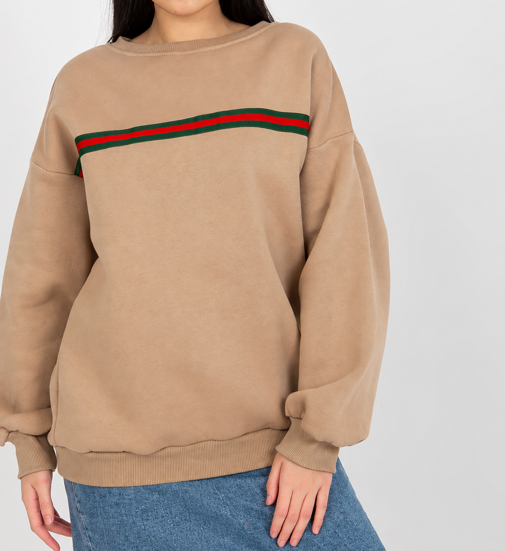 Sweatshirt com risca no peito