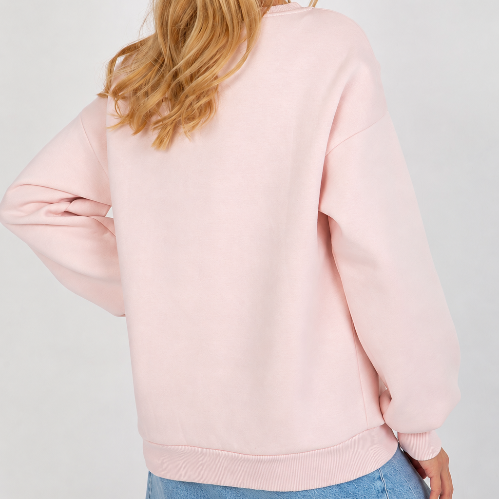 Sweatshirt with a chest stripe