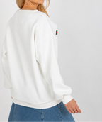 Sweatshirt with a chest stripe