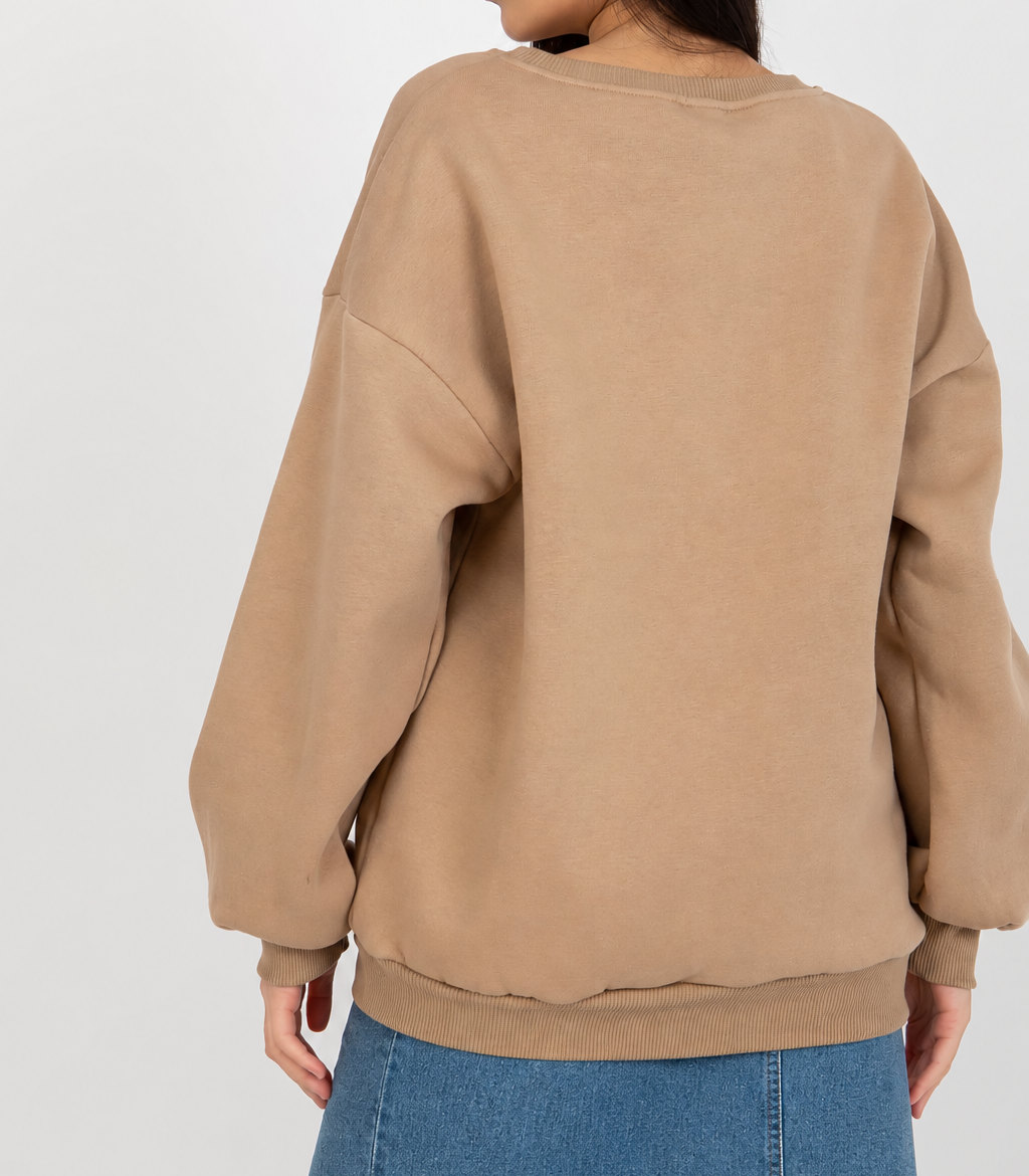 Sweatshirt with a chest stripe