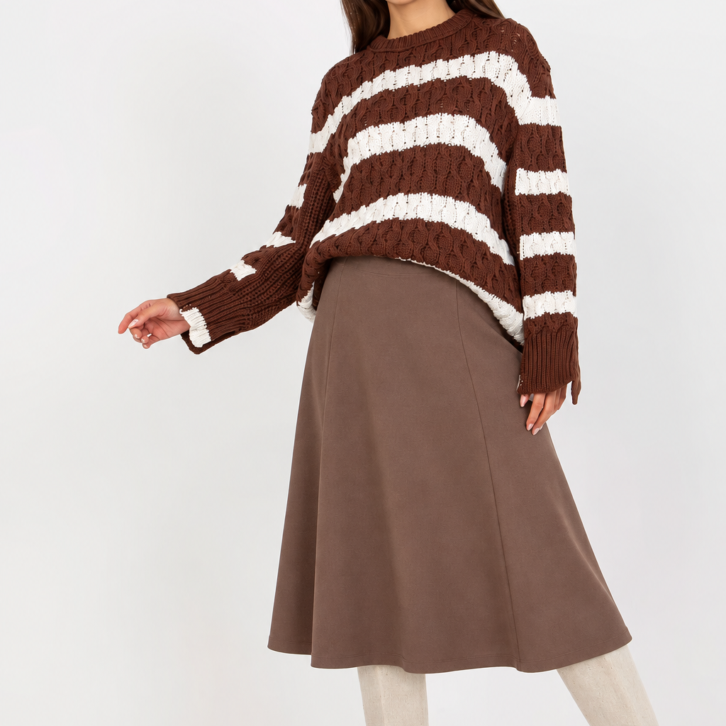 Loose-Fit Striped Knit Jumper