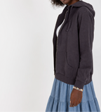 Zip-up hooded sweatshirt