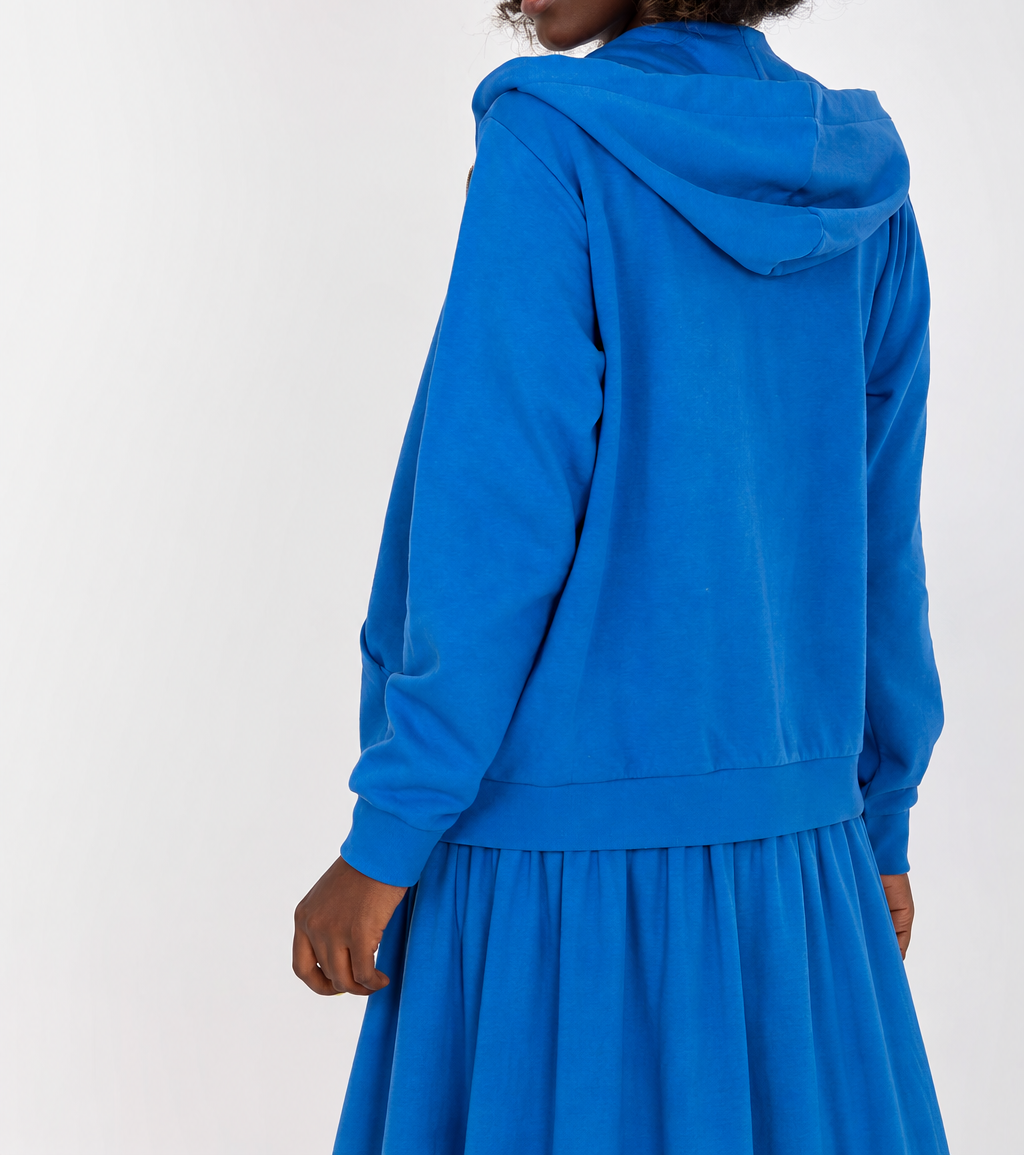 Zip-up hooded sweatshirt