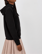Zip-up hooded sweatshirt