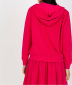 Zip-up hooded sweatshirt