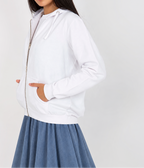 Zip-up hooded sweatshirt