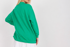 Long-sleeved sweatshirt with a stand collar