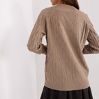Camisola com textura e decote redondo