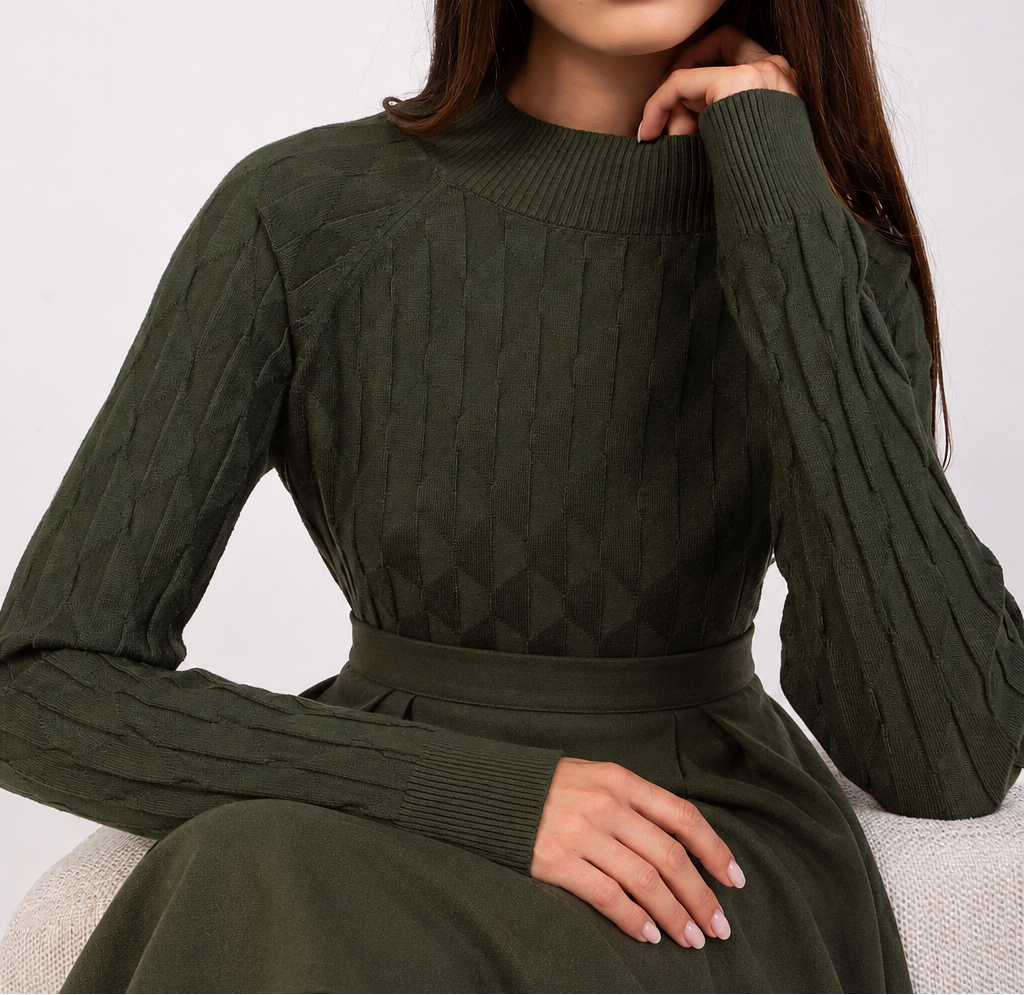 Camisola com textura e decote redondo