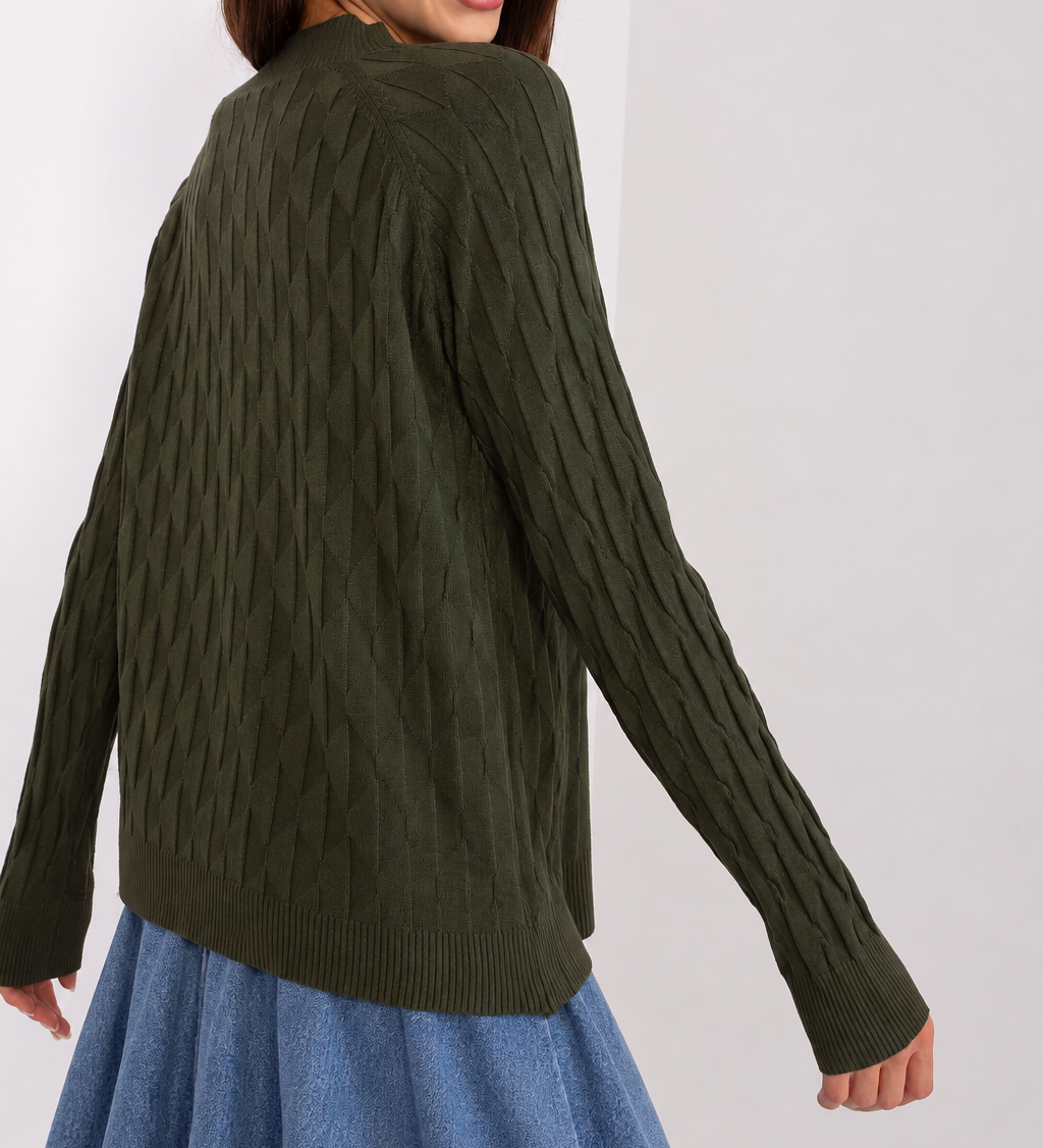 Camisola com textura e decote redondo