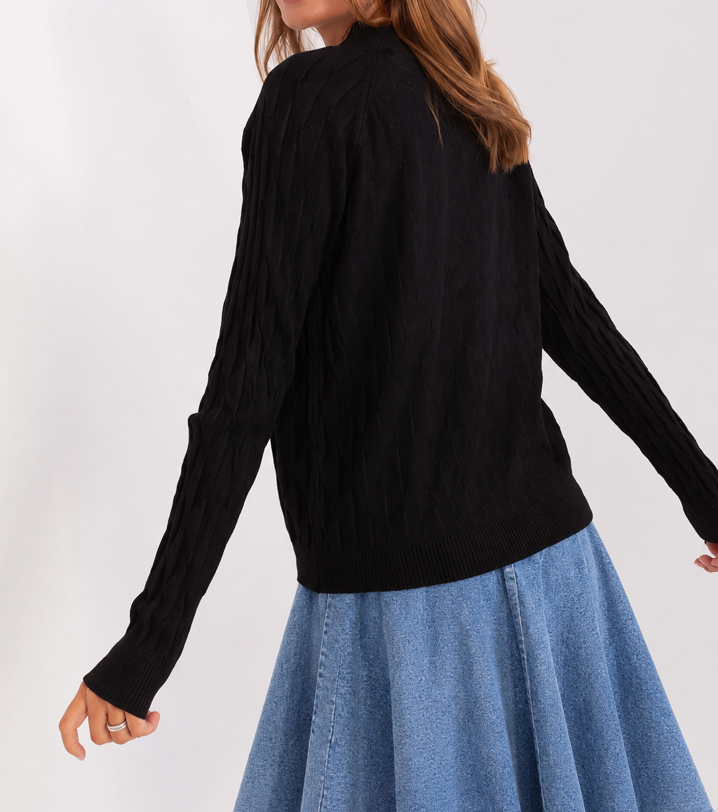 Camisola com textura e decote redondo