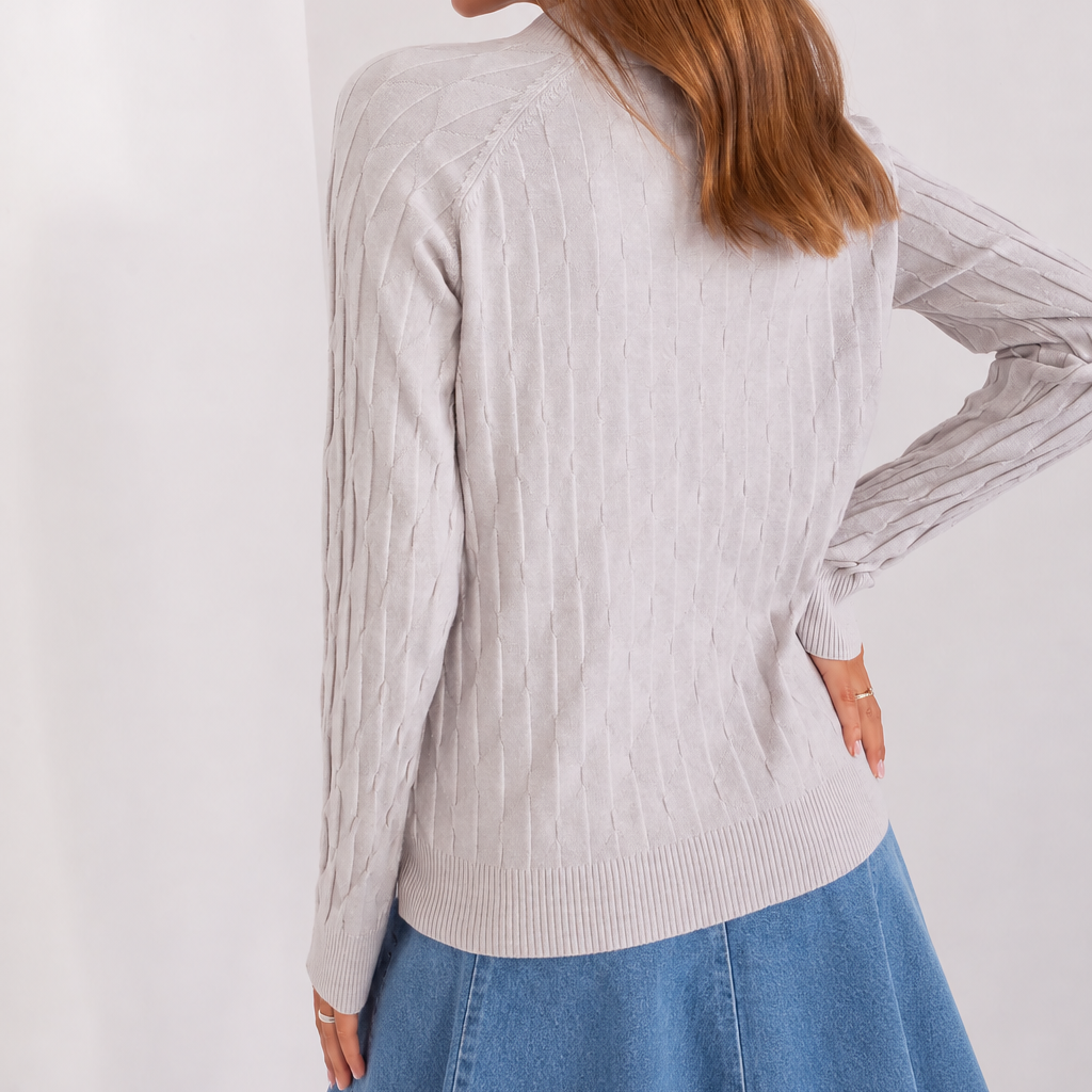 Camisola com textura e decote redondo
