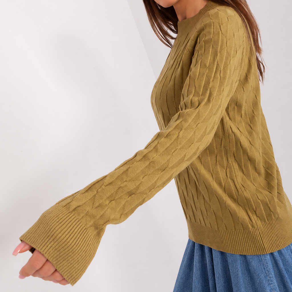 Camisola com textura e decote redondo