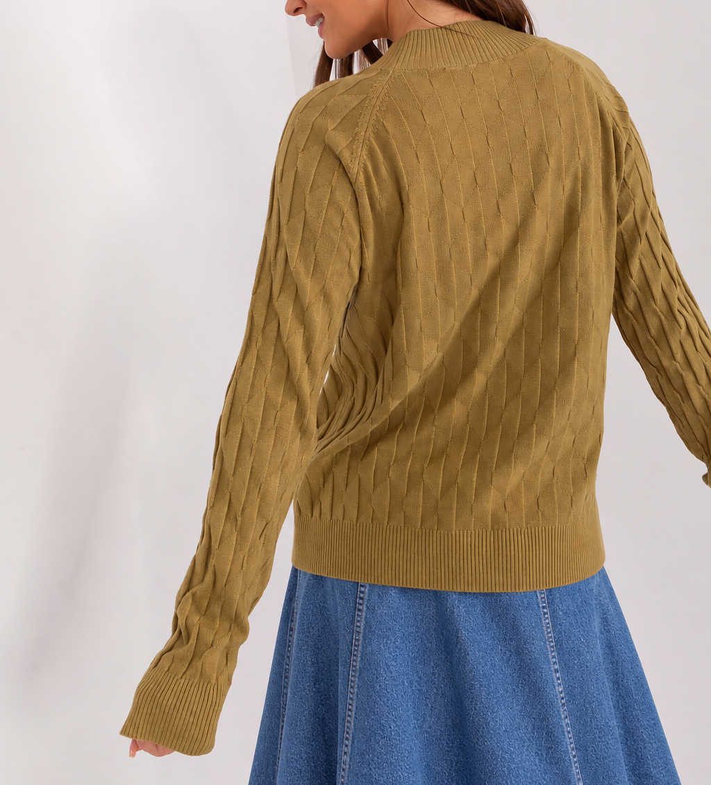 Camisola com textura e decote redondo