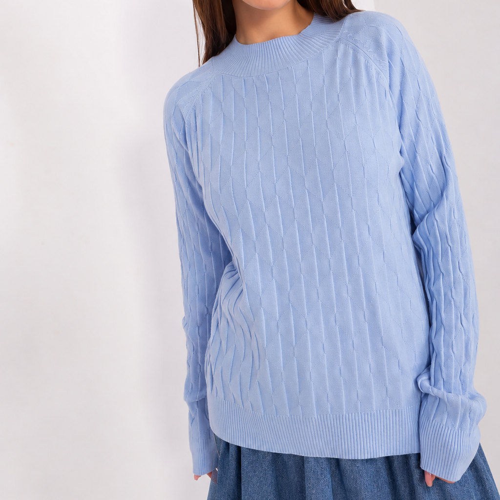 Camisola com textura e decote redondo