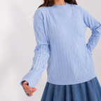 Camisola com textura e decote redondo
