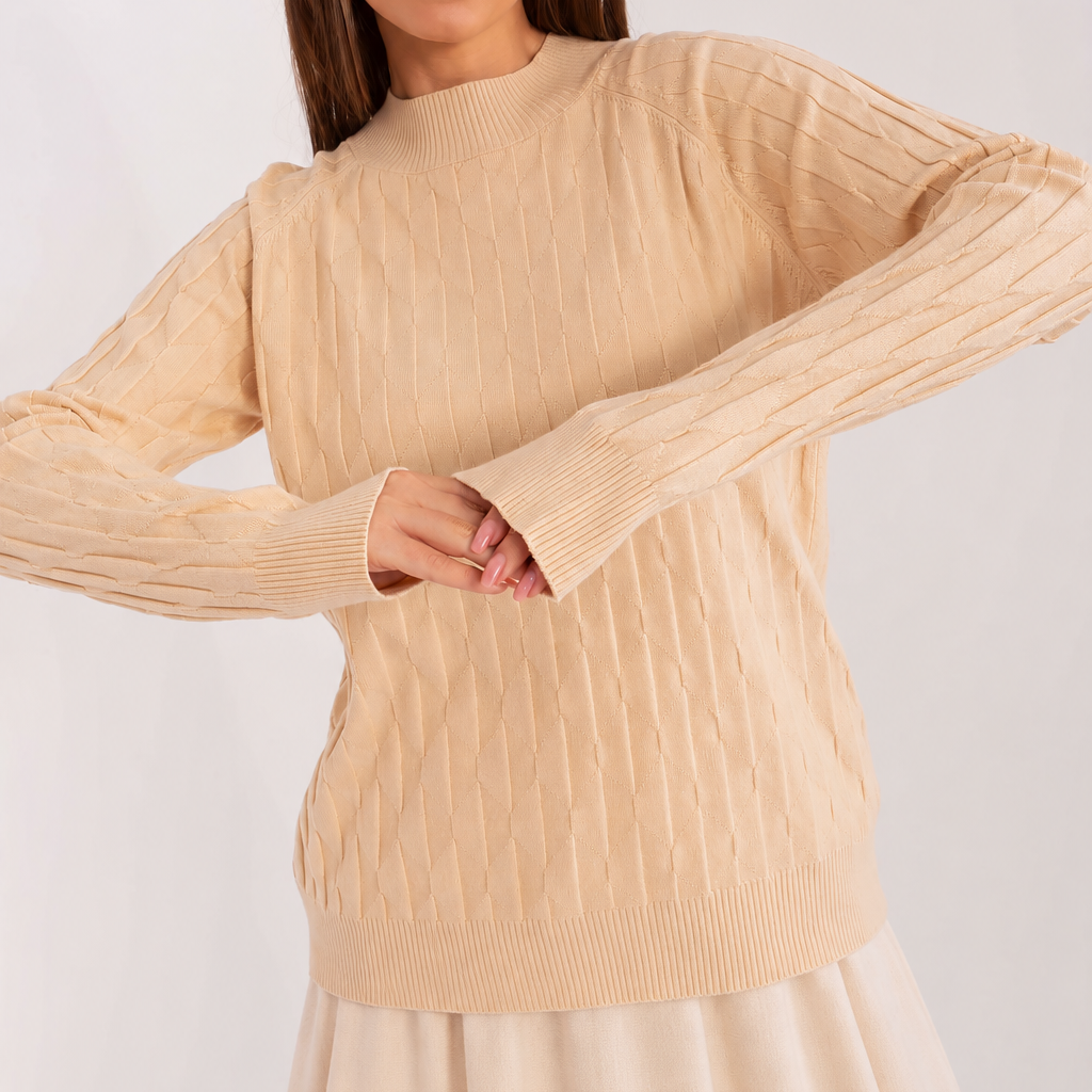 Camisola com textura e decote redondo