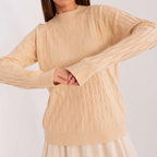 Camisola com textura e decote redondo