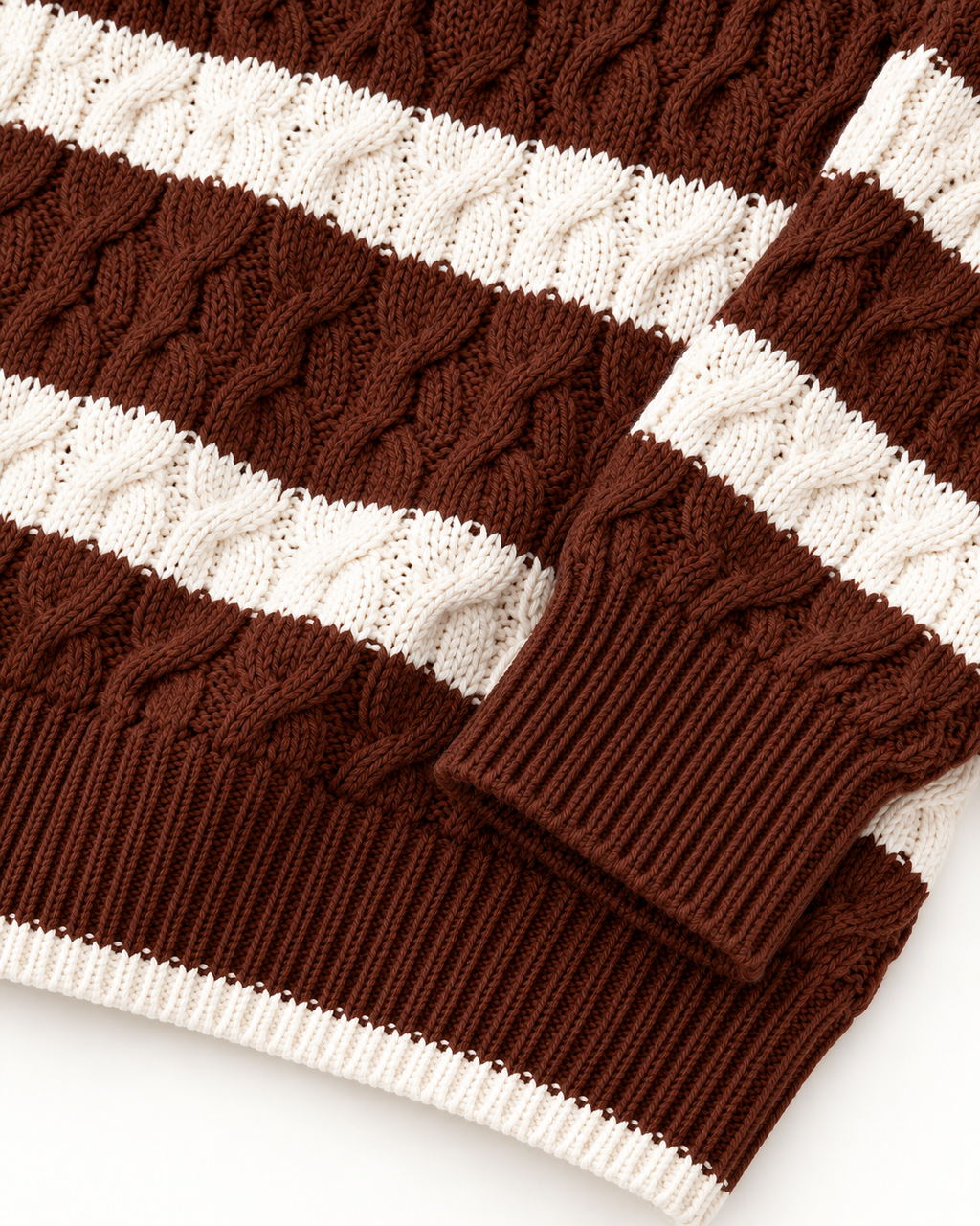 Loose-Fit Striped Knit Jumper