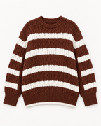Loose-Fit Striped Knit Jumper