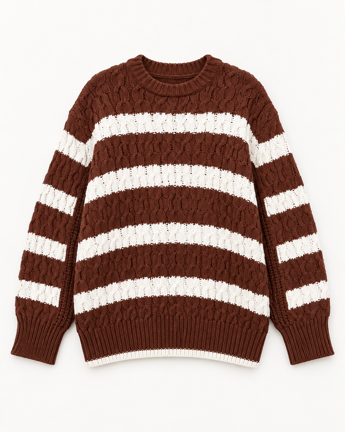 Loose-Fit Striped Knit Jumper